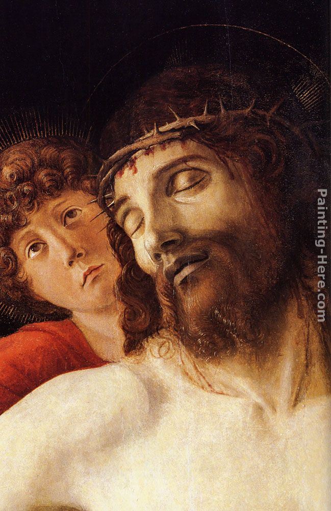 Giovanni Bellini The Dead Christ Supported by Two Angels [detail]